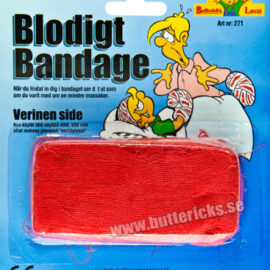 Blodigt bandage